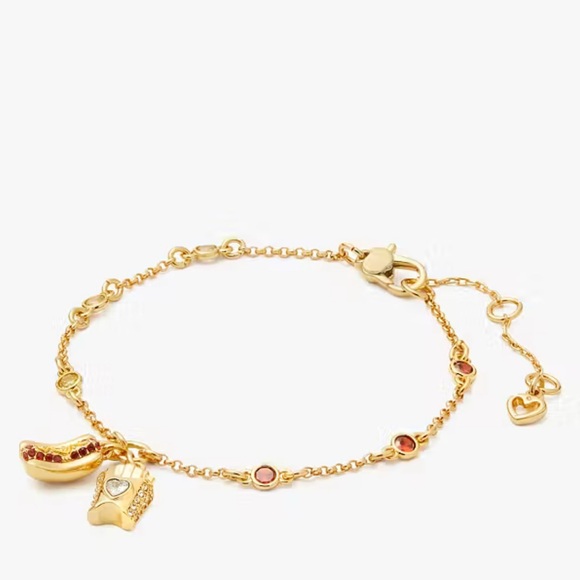 NWT Kate Spade: What A Snack Line Bracelet with Dustbag - Picture 1 of 8